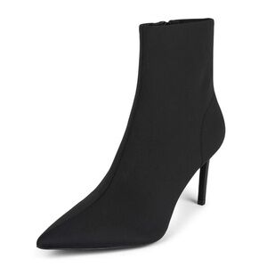 NEW Jeffrey Campbell Nixie Pointed Toe Neoprene Black Bootie